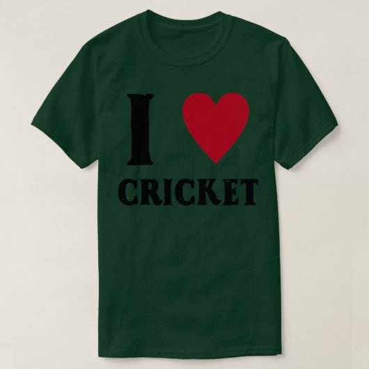 I Liebe Cricket4 T-Shirt (Design vorne)
