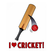 I Liebe Cricket Bat and Ball