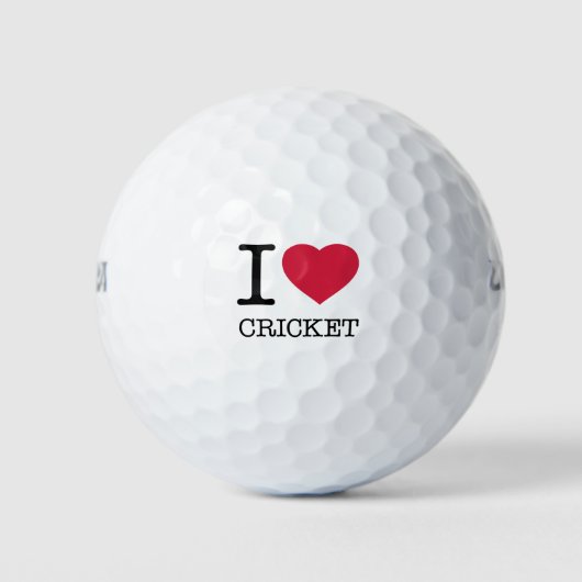 I LIEBE CRICKET GOLFBALL (Vorderseite)