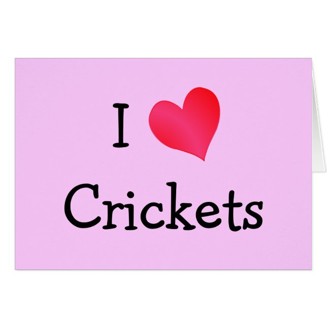 I Liebe Crickets (Vorderseite (Horizontal))