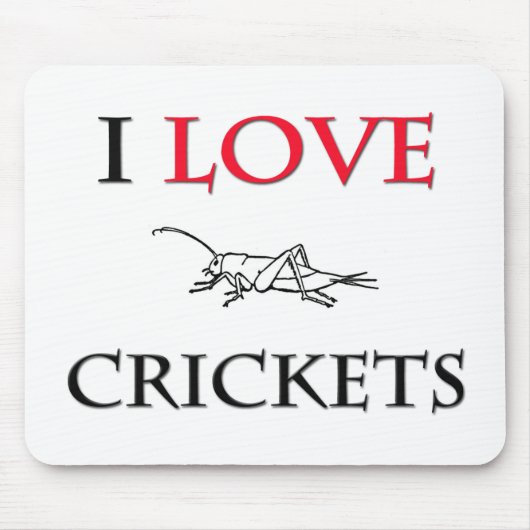 I Liebe Crickets Mousepad (Vorne)