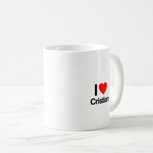 i Liebe cristian Kaffeetasse (VorderseiteRechts)