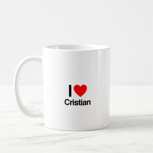 i Liebe cristian Kaffeetasse (Links)