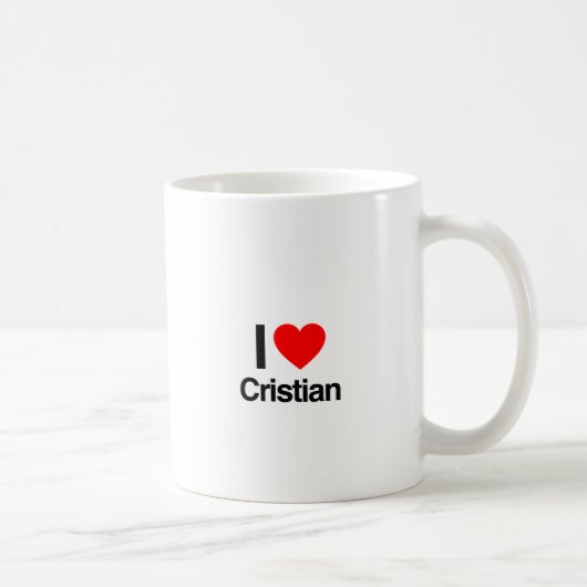 i Liebe cristian Kaffeetasse (Rechts)