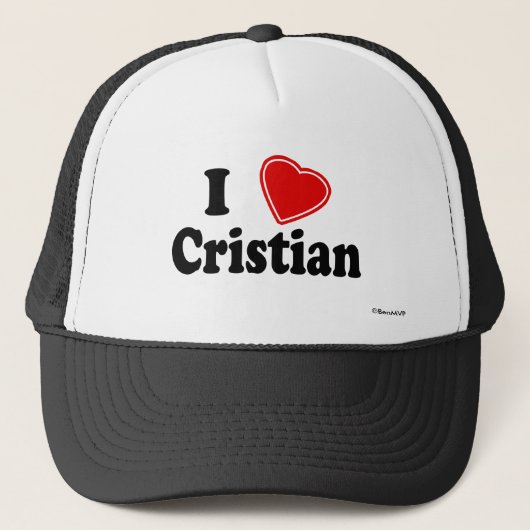 I Liebe Cristian Truckerkappe (Vorderseite)