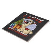 I LIEBE CRITHMAS Llama Fliese (Seite)