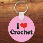 I Liebe Crochet Schlüsselanhänger (Vorderseite)