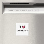 I Liebe Croissants Magnet (In Situ (Geschirrspüler))
