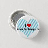 I Liebe Croix DES-Blumensträuße, Haiti Button (Vorne & Hinten)