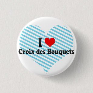 I Liebe Croix DES-Blumensträuße, Haiti Button