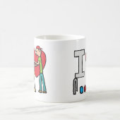 I Liebe Croquet Kaffeetasse (Mittel)