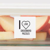I LIEBE CROSSWORT PUZZLES ETIKETTEN (Befestigt)