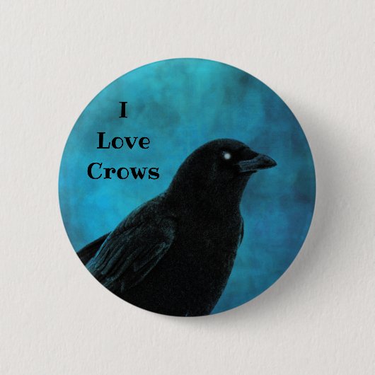 I Liebe Crows Button (Vorderseite)