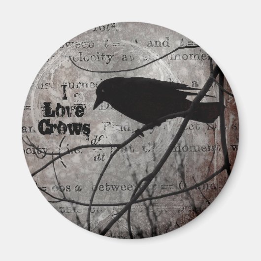 I Liebe Crows Magnet (Vorne)