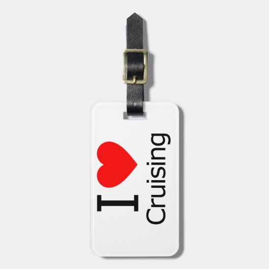 I Liebe Cruise Gepäckanhänger (Vorderseite vertikal)
