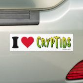 I Liebe Cryptids Autoaufkleber (Auf Auto)