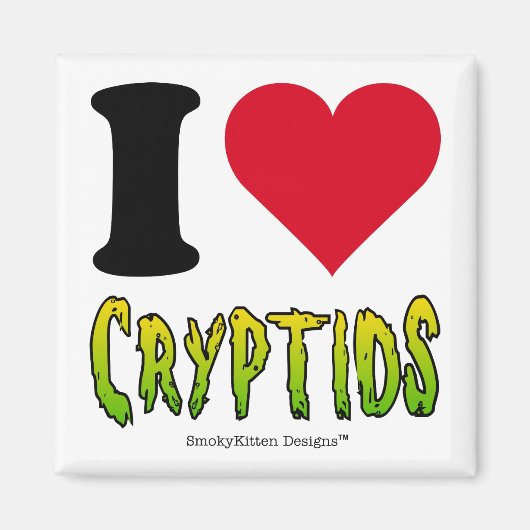 I Liebe Cryptids Magnet (Vorne)