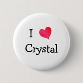 I Liebe Crystal Button (Vorderseite)