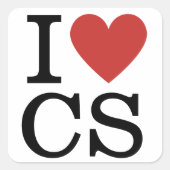I ❤️ Liebe CS - Kundendienstabteilung - STICKER (Vorderseite)