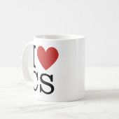 I ❤️ Liebe CS - Kundendienstabteilung - TASSE (Vorderseite Links)