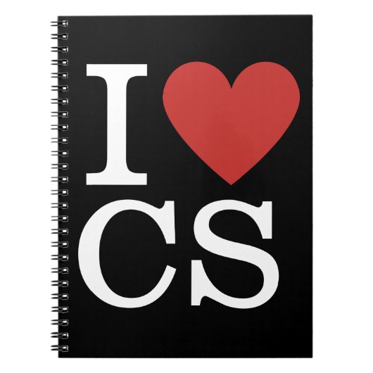 I ❤️ Liebe CS - NOTEBOOK FÜR DEN Kundenservice Notizblock (Vorderseite)