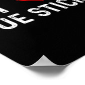 I Liebe Cue Sticks - Herz - Not leidende Billard P Poster (Ecke)