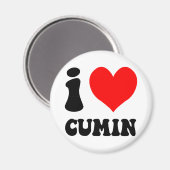 i Liebe cumin Magnet (Vorderseite/Rückseite)