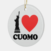 I Liebe Cuomo | Freiheitsstatue Keramik Ornament (Links)