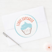 I Liebe Cupcakes Aufkleber (Umschlag)