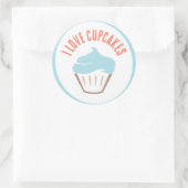I Liebe Cupcakes Aufkleber (Tasche)