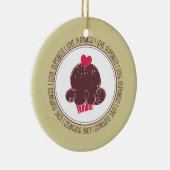 I Liebe Cupcakes Keramik Weihnachtsschmuck (Rechts)