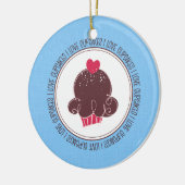 I Liebe Cupcakes Keramik Weihnachtsschmuck (Links)