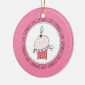 I Liebe Cupcakes Keramik Weihnachtsschmuck (Links)