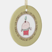 I Liebe Cupcakes Keramik Weihnachtsschmuck (Rechts)