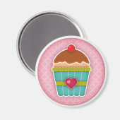 I Liebe Cupcakes Magnet (Vorderseite/Rückseite)