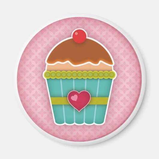 I Liebe Cupcakes Magnet (Vorne)