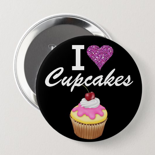 I Liebe Cupcakes - SRF Button (Vorne & Hinten)