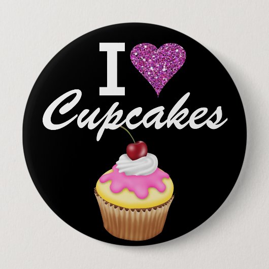 I Liebe Cupcakes - SRF Button (Vorderseite)