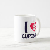 I Liebe Cupcakes T - Shirt Kaffeetasse (VorderseiteRechts)