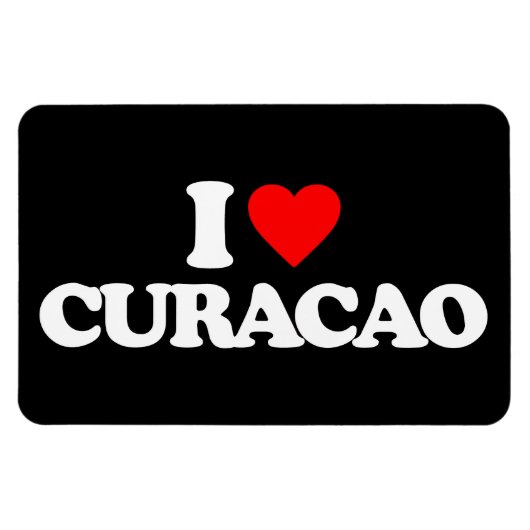 I LIEBE CURACAO MAGNET (Horizontal)
