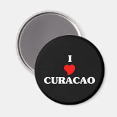 I Liebe Curacao Magnet (Vorderseite/Rückseite)