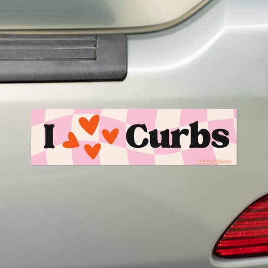 I Liebe Curbs - Funny Bad Driver Car Decal Autoaufkleber (Auf Auto)