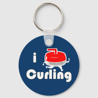 [ I LIEBE CURLING ] Vintages Design von SKO Schlüsselanhänger