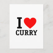I Liebe Curry Postkarte (Vorderseite)