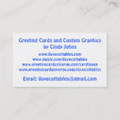 I Liebe Cuttables Geschäfts-Karten-Landschaft Visitenkarte (Rückseite)