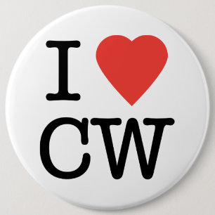 I Liebe CW-Knopf Button