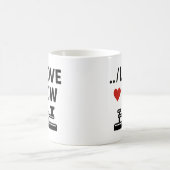 I Liebe CW - Morse Code Ham Radio Passion Kaffeetasse (Mittel)