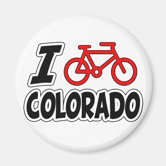 I Liebe Cycling Colorado Magnet (Vorne)