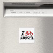 I Liebe Cycling Minnesota Magnet (In Situ (Geschirrspüler))