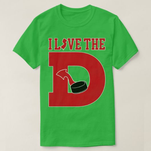 I Liebe D Devils Hockey T-Shirt (Design vorne)